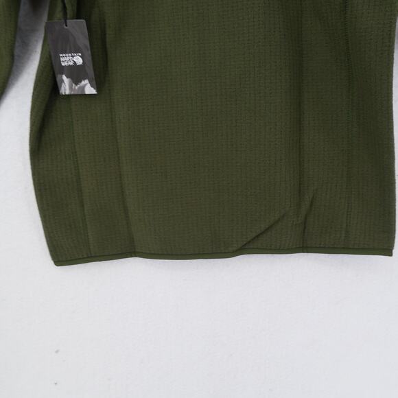 NEW Mountain Hardwear Men's Medium Explore Fleece Jacket, Surplus Green - Picture 16 of 16